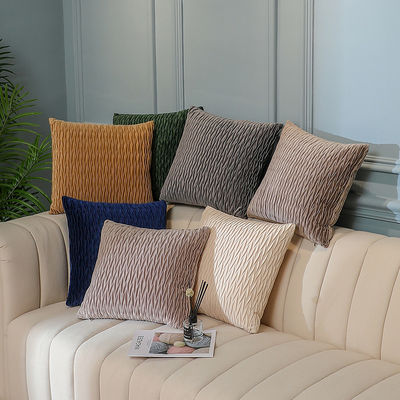 Nondisposable Soft Texture Polychrome Wrinkled Eight Character Cushion Pillow for All-age