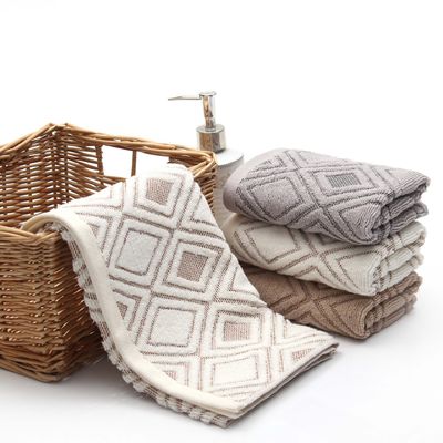 Home Spa 35*75 Size Luxury Embroidered Striped Pattern Bath Towel Set for Hotel Towels