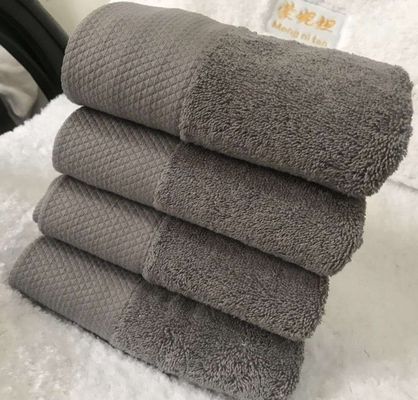 Soft Absorbent Coffee Thickened Household Baby Cotton Large Towel 70*140cm Rectangle Gray Hotel Bath Towel