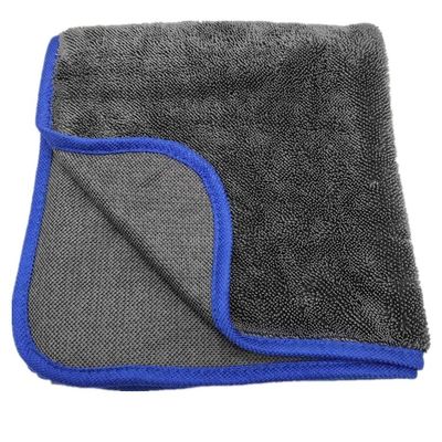 Customized Logo 700-1300gsm Microfiber Twisted Loop Wash Towel for Automotive Cleaning