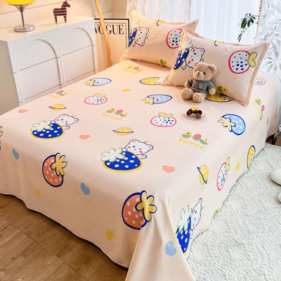 All Seasons Washed Cotton Printed Sheets Sabanas De Algodon for Age Group All 1-1.5kg