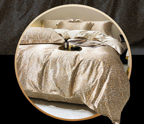 Diagonal Printing Mulberry Silk Fitted Sheet Set for 100% Silk Bedding in Market