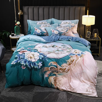 Fashionable Washed Tencel Bedsheets Sets Bedding Set Eco-friendly and Soft Hand Feel