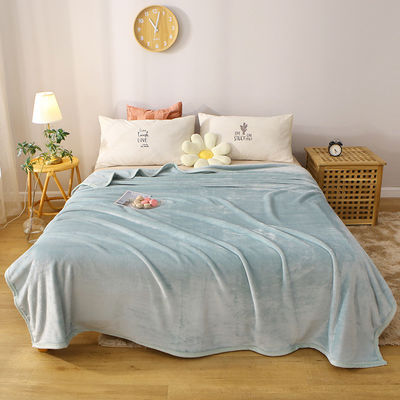 Thickened Milk Fleece Coral Flannel Sofa Cover for Office Nap and Air Conditioning
