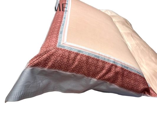 Hotel Bedding Linen 4 Pcs Egyptian Cotton Bedsheet Set with Modern Patchwork Pattern