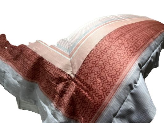 Hotel Bedding Linen 4 Pcs Egyptian Cotton Bedsheet Set with Modern Patchwork Pattern