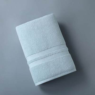 High Absorption Bath Towel Set Luxury Thickened Striped Pattern with Plaid Design