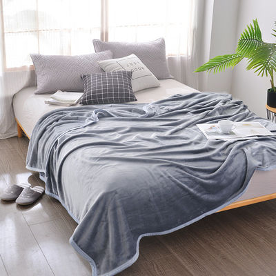 Thickened Milk Fleece Coral Flannel Sofa Cover for Office Nap and Air Conditioning