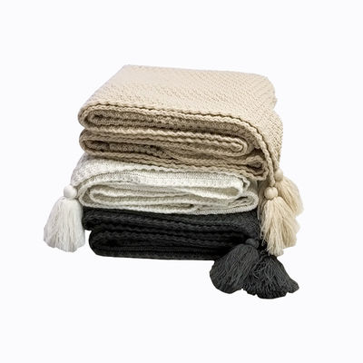 Nordic Style Knitted Wool Blanket for Travel Office Air Conditioning Sofa Leisure Cover