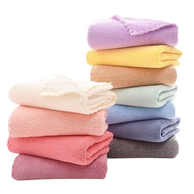 Home Hotel Traveling Spa Soft and Absorbent Coral Velvet Children's Bath Towel 50*100