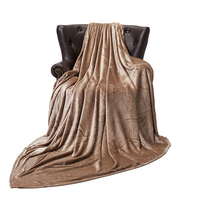 Decorative All-Seasons Leisure Blanket with Added Velvet Coral Cover Flannel Blanket