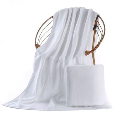 Hotel Towels 70*140cm Striped Pattern Jacquard Microfiber Bath Towel with OEM Logo