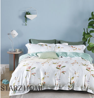 Design Printed Duvet Bedding Set with Solid Pattern and 300tc Thread Count