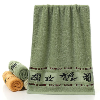 Logo Customized Soft and Absorbent Jacquard Bamboo Fiber Towel for Household Cleaning