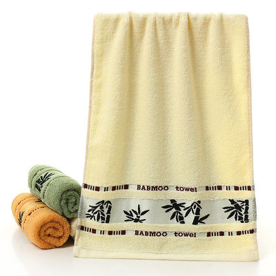 Logo Customized Soft and Absorbent Jacquard Bamboo Fiber Towel for Household Cleaning