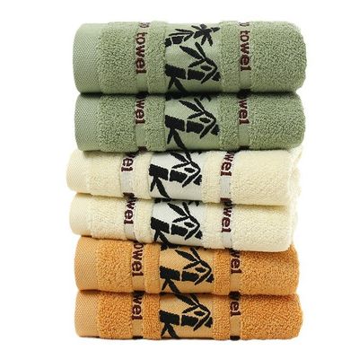 Logo Customized Soft and Absorbent Jacquard Bamboo Fiber Towel for Household Cleaning