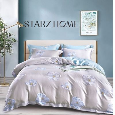 Home Customize Printing Queen King Size Cotton Bedding Sets with Plant Flowers and Plants