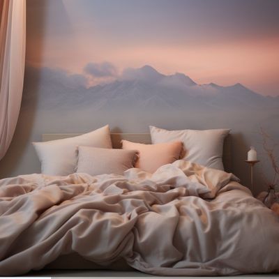 Home Customize Printing Queen King Size Cotton Bedding Sets with Plant Flowers and Plants