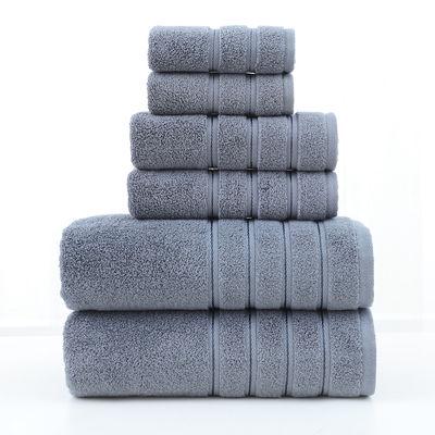 Custom Logo Hotel Bath Towel Set 100% Cotton Sustainable Bathroom Towel for Home