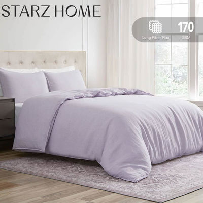 All-Season Disposable Bedding Set 100% Linen Duvet Cover with Elastic and Best Reviewed