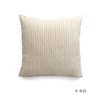 Nondisposable Soft Texture Polychrome Wrinkled Eight Character Cushion Pillow for All-age