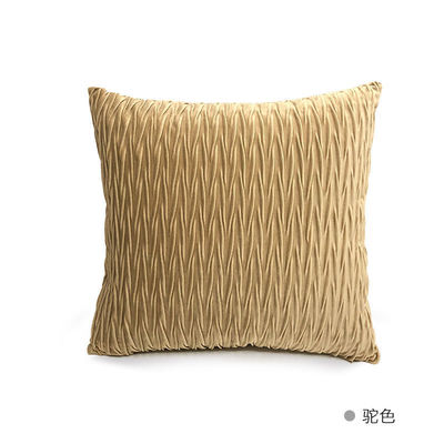 Nondisposable Soft Texture Polychrome Wrinkled Eight Character Cushion Pillow for All-age
