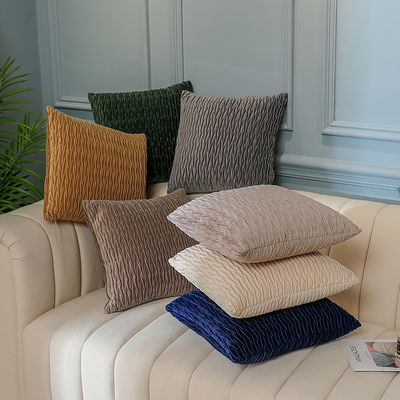 Nondisposable Soft Texture Polychrome Wrinkled Eight Character Cushion Pillow for All-age
