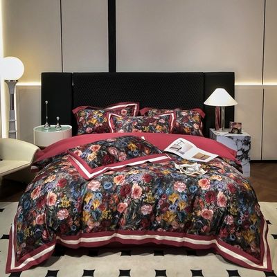 Summer Season Four-Piece Set 100% Long-staple Cotton Digital Print Customized Designs