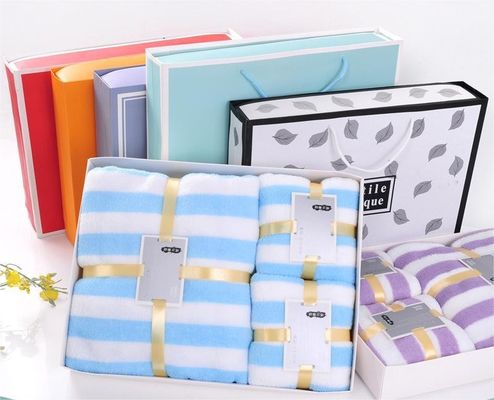Thickened Warp Knitted Plush Cationic Set 3 in 1 Towel for Adults Designer Microfiber