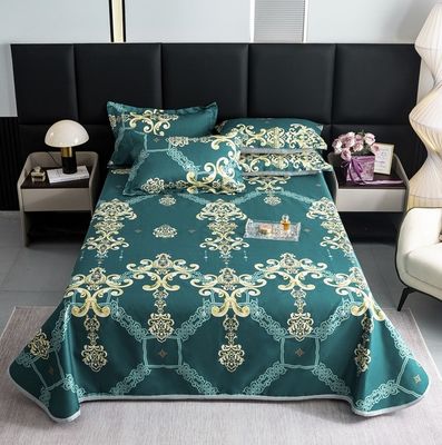 2024 Modern Wedding Bedding Type Wedding Four-piece Kit Ice Silk Mat Set