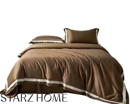 100% Cotton Bedding Set Custom Size Duvet Cover and Bed Sheet for Luxury 5 Star Hotels