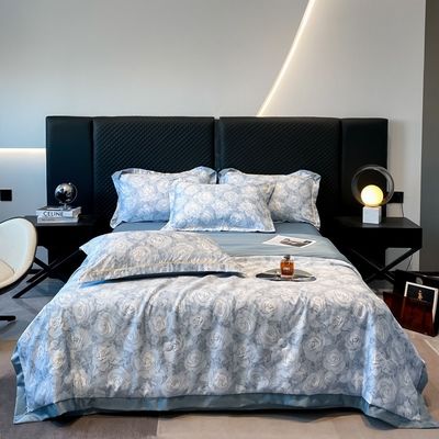 National Standards Color Fastness Grade Ice Silk Bedding Set Bed Cover Sheet for 2.0m Bed