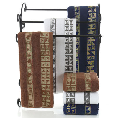 3kg Luxury Hotel Embroidery Custom Thick Super Soft Bathroom Bath 100% Cotton Towel Sets