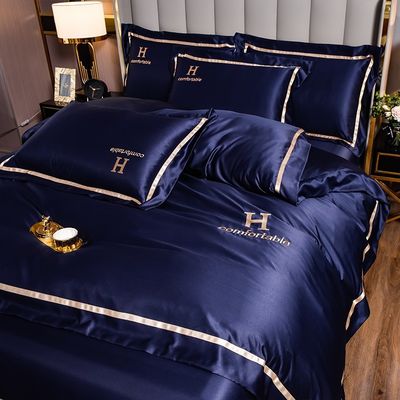 Home Ultra Soft 2023 Washing Silk Comforter Cover Bedding Set With Customized Design