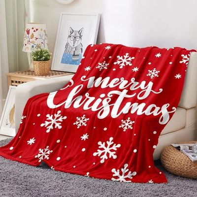 Christmas Sweater Print Super Soft Flannel Blanket Sustainable Bedding for Children