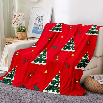 Christmas Sweater Print Super Soft Flannel Blanket Sustainable Bedding for Children