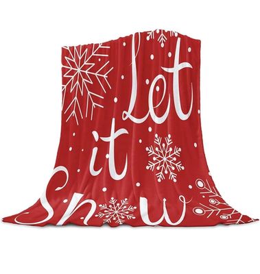 Christmas Sweater Print Super Soft Flannel Blanket Sustainable Bedding for Children