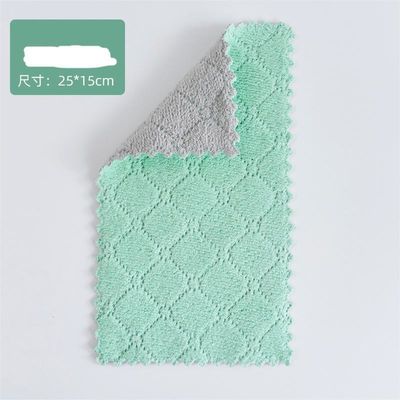 Everyday Kitchen Cleaning Cloth with Double-Sided Water Absorption and Wave Pattern