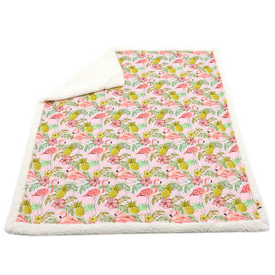 Christmas Customized Printed Sherpa Throw Soft Cozy Plush Fleece Blankets for Bedding