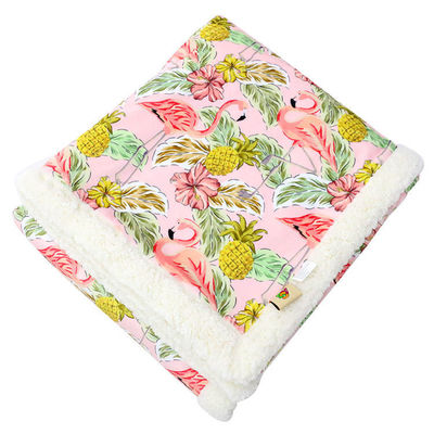 Christmas Customized Printed Sherpa Throw Soft Cozy Plush Fleece Blankets for Bedding