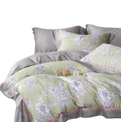 Printed 100% Cotton Sheet Set Solid Comforter Bedding Set Bedspread for Home Comfort