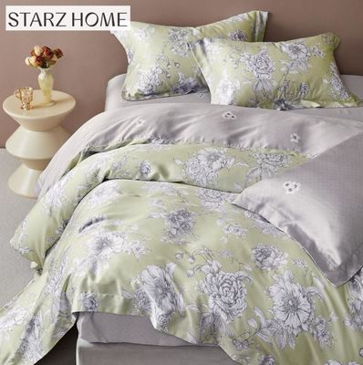 Printed 100% Cotton Sheet Set Solid Comforter Bedding Set Bedspread for Home Comfort
