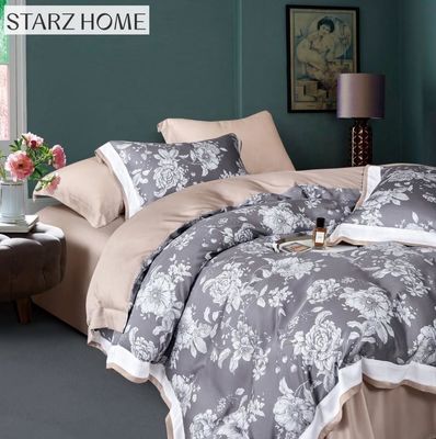Printed 100% Cotton Sheet Set Solid Comforter Bedding Set Bedspread for Home Comfort