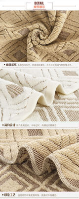 Home Spa 35*75 Size Luxury Embroidered Striped Pattern Bath Towel Set for Hotel Towels