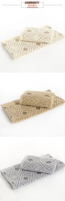 Home Spa 35*75 Size Luxury Embroidered Striped Pattern Bath Towel Set for Hotel Towels