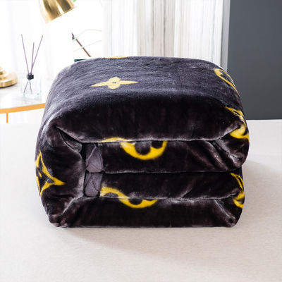 Brushed Pattern Fluffy Bedding Blankets for Winter Sublimation Luxury Blanket