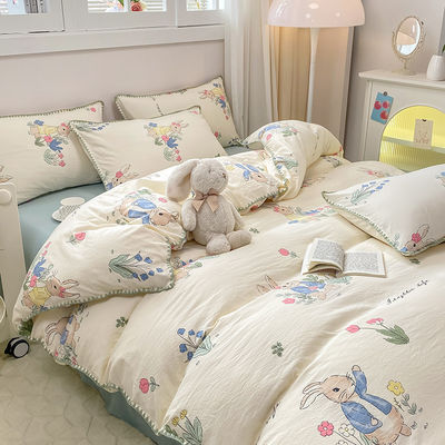 Color Fastness Grade 4 Designer Bedding Sets for King Size Bedsheets and Comforter Sets