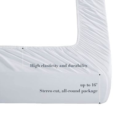 100% Organic Bamboo Bedsheets Bedding Set with Color Fastness Grade 4 in Modern Style