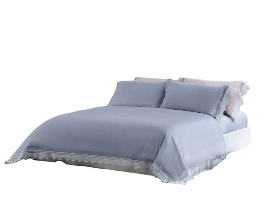3-4kg Luxury Satin Silk Hotel Bedding Set with Beautiful Exquisite Jacquard Pattern