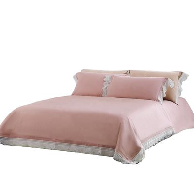 3-4kg Luxury Satin Silk Hotel Bedding Set with Beautiful Exquisite Jacquard Pattern